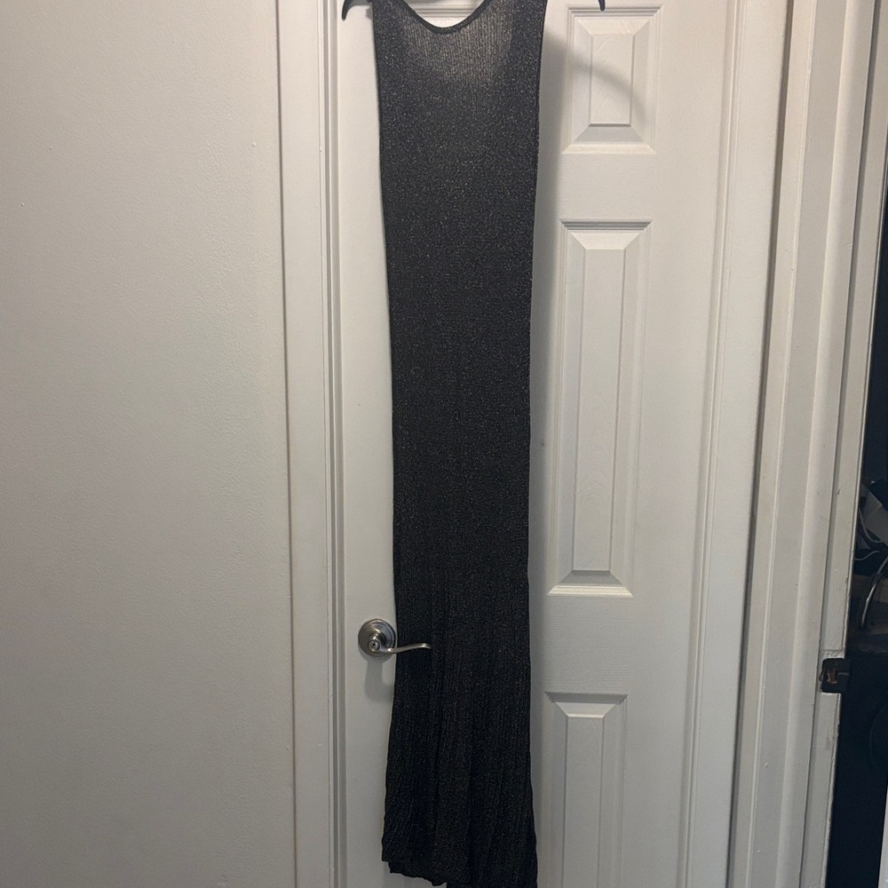 Zara Elegant Black Maxi Dress